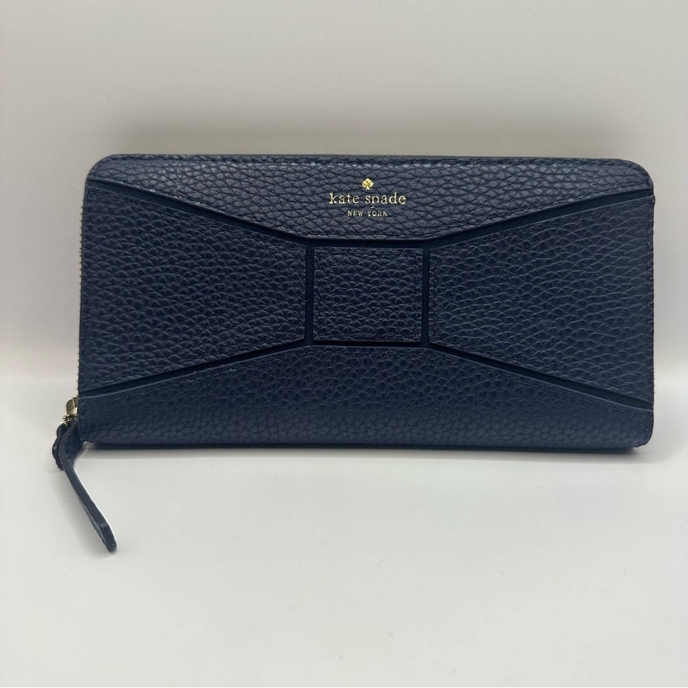 Kate Spade Midnight Blue Textured Wallet